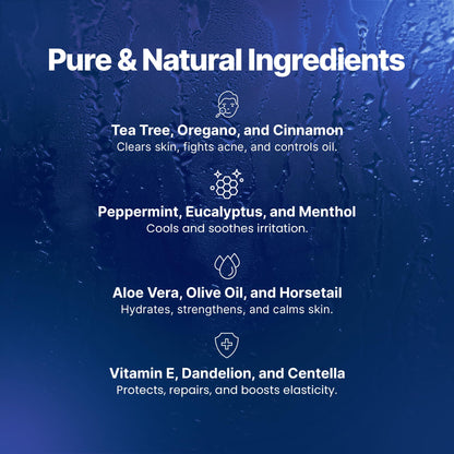 Derma-Nu Soothing Body Wash for Men — Sandalwood— 8 oz